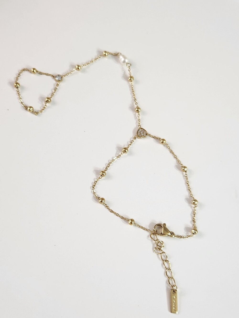 Freshwater Pearl Hand Chain Bracelet